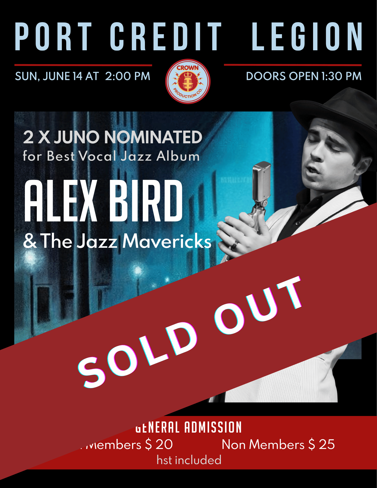 Crown Production presents Alex Bird & The Jazz Mavericks